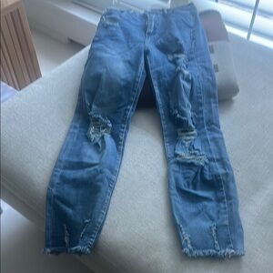 BNWOT Distressed Blue Jeans